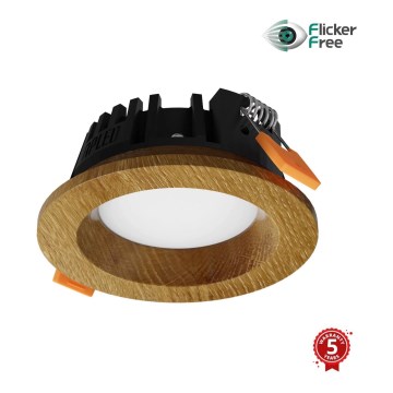 APLED - Spot encastrable LED RONDO WOODLINE LED/3W/230V 3000K d. 9 cm chêne bois massif