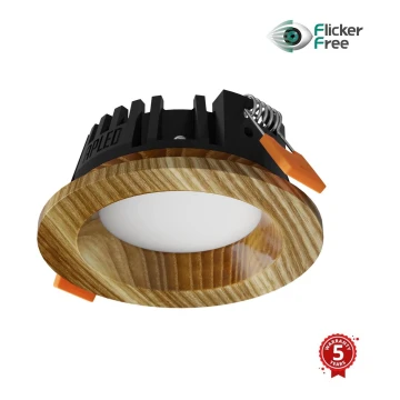 APLED - Spot encastrable LED RONDO WOODLINE LED/3W/230V 4000K d. 9 cm frêne bois massif