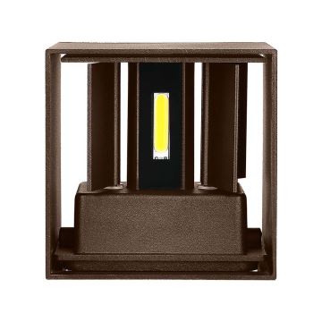 Applique murale d'extérieur LED/11W/230V 3000K IP65 marron