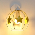 Applique murale enfant STARS 1xE27/15W/230V jaune/blanc