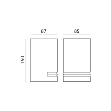 Eclairage extérieur QUAZAR 1xGU10/11W/230V IP44