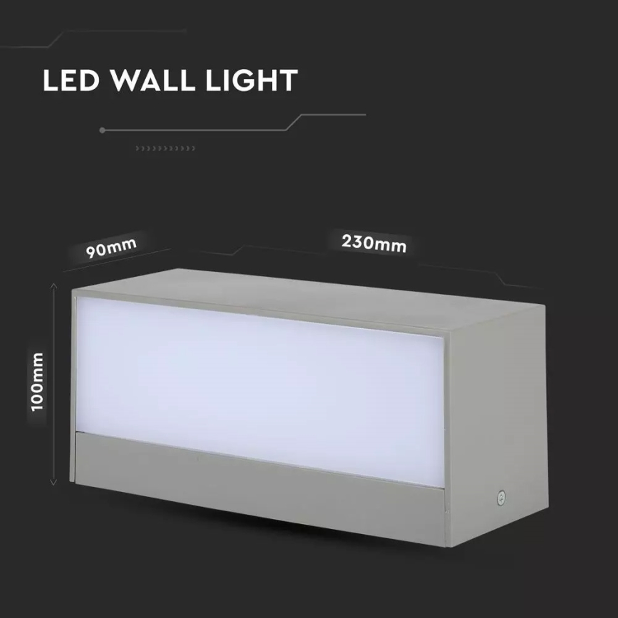 Applique murale LED extérieure 1xLED/12W/230V IP65 3000K