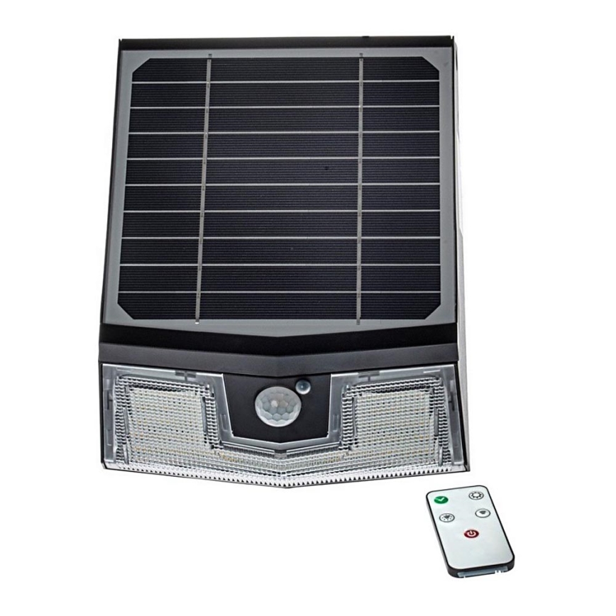 Applique murale solaire LED avec capteur TRANSFORMER LED/7W/3,7V IP65 + télécommande