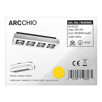 Arcchio - Spot LED VINCE 4xGU10/10W/230V