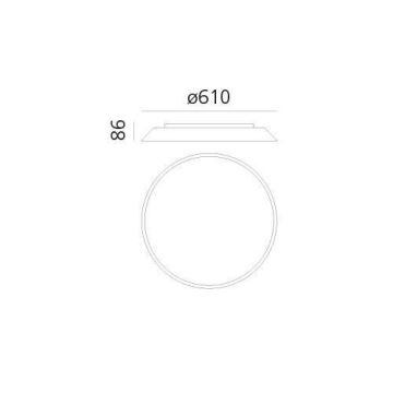 Artemide AR 0241320A - Plafonnier FEBE 4xLED/30W/230V