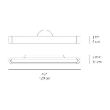 Artemide AR 1917020A - Applique murale LED TALO 120 1xLED/51W/230V