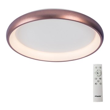 Azzardo AZ5071 - Plafonnier à intensité variable LED ANTONIO LED/50W/230V marron + télécommande