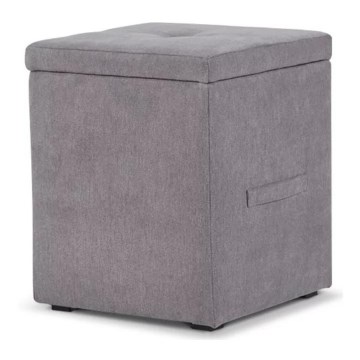 Banc de rangement GRIDI 50x41 cm gris