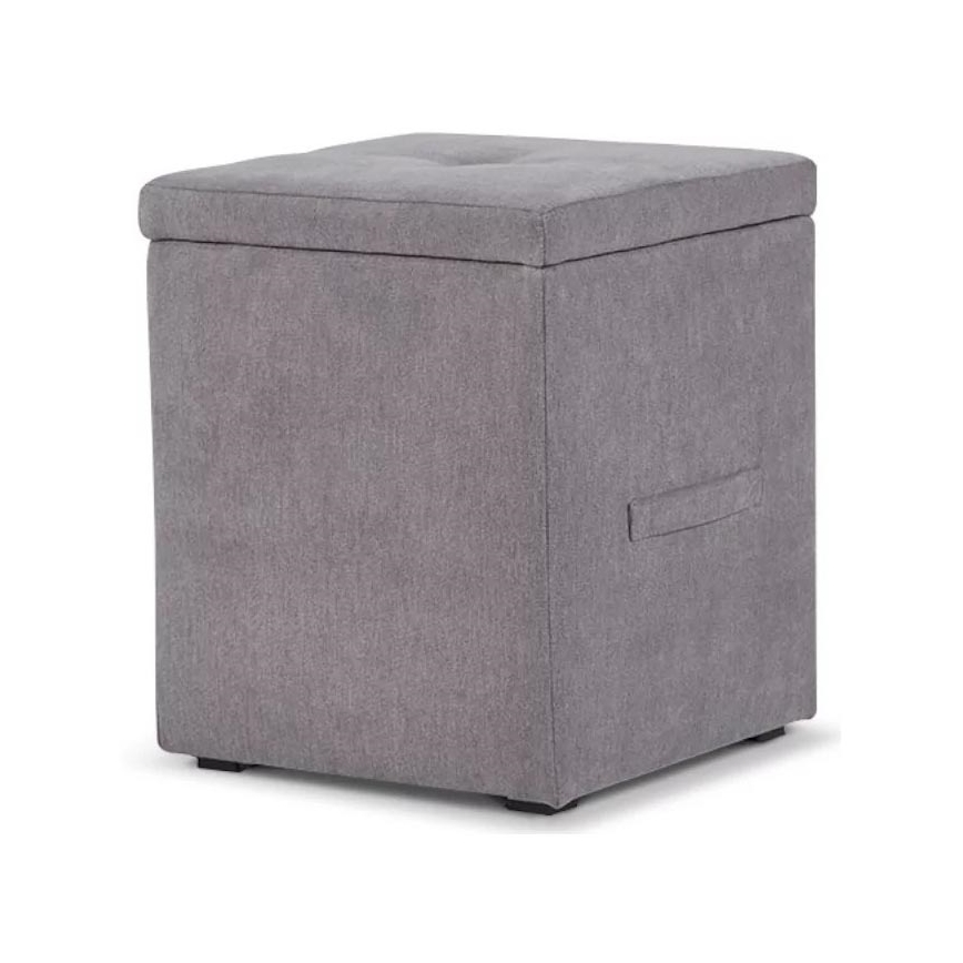 Banc de rangement GRIDI 50x41 cm gris