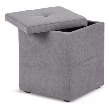 Banc de rangement GRIDI 50x41 cm gris