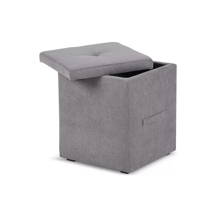 Banc de rangement GRIDI 50x41 cm gris