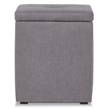 Banc de rangement GRIDI 50x41 cm gris