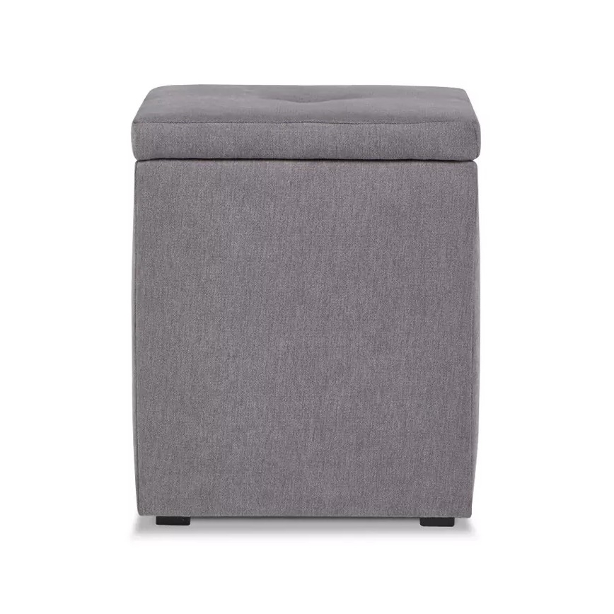 Banc de rangement GRIDI 50x41 cm gris