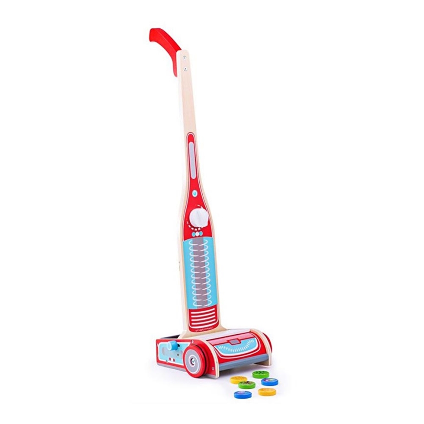 Aspirateur en bois pour enfant - Bigjigs Toys - Jouets en bois