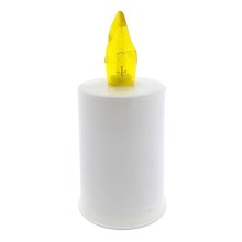 Bougie LED/2xAA blanc chaud 10,8 cm blanc