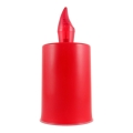 Bougie LED/2xAA blanc chaud 10,8 cm rouge