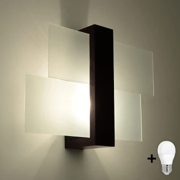 Brilagi -  Applique murale LED HERA 1xE27/7,5W/230V wenge