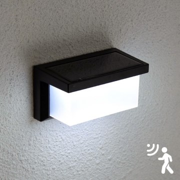 Brilagi - Applique murale solaire avec détecteur BRICK LED/12W/5,5V IP65