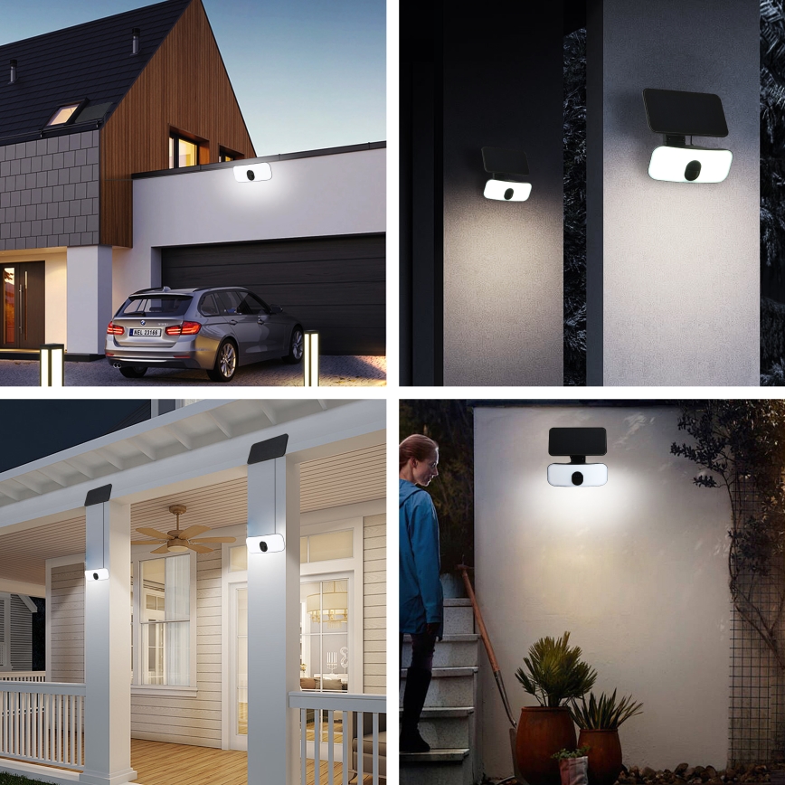 Brilagi - Applique murale solaire avec détecteur ROOF LED/13W/5V IP65