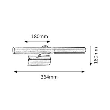 Brilagi - Applique pour tableau DANAE 2xE14/40W/230V blanc