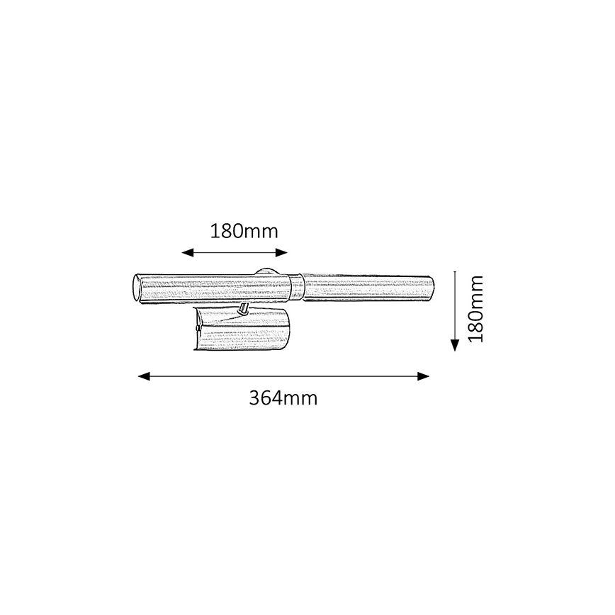 Brilagi - Applique pour tableau DANAE 2xE14/40W/230V blanc