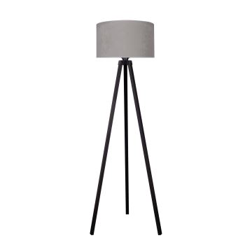 Brilagi - Lampadaire VELVET 1xE27/60W/230V wengé/gris