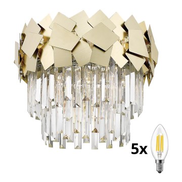 Brilagi - LED Plafonnier en cristal MIRAGE 5xE14/40W/230V