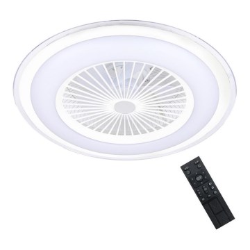 Brilagi - Luminaire à intensité variable avec ventilateur RONDA LED/48W/230V 3000-6000K blanc + télécommande