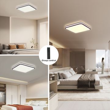 Brilagi - Plafonnier à intensité variable SMART LED/28W/230V 3000-6000K 40x40 cm Wi-Fi Tuya + télécommande