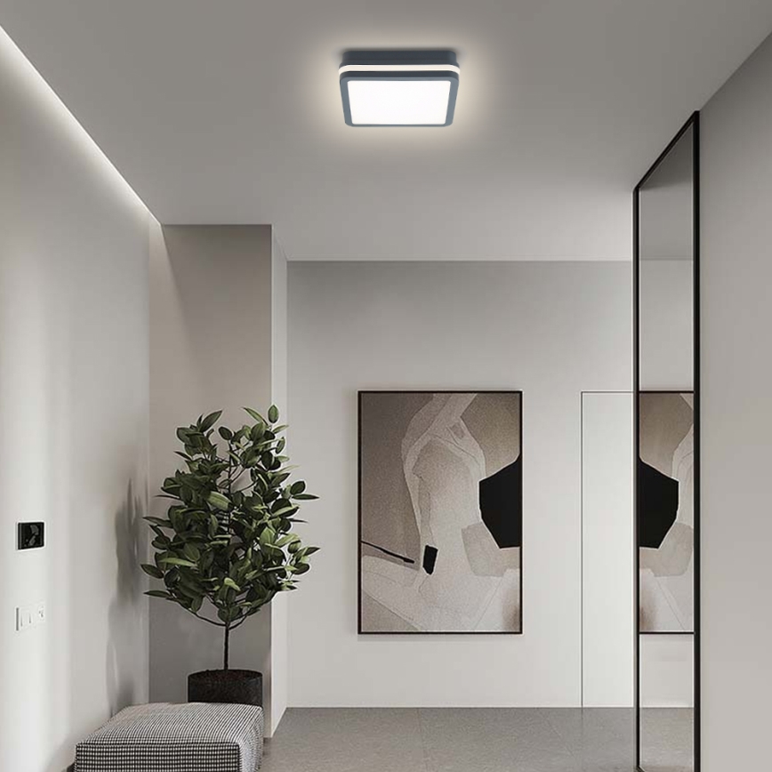 Brilagi - Luminaire extérieur avec détecteur BENE LED/18W/230V 22x22 cm anthracite IP54