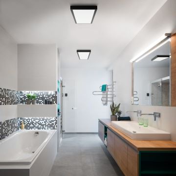 Brilagi - Plafonnier salle de bain FRAME LED/50W/230V 3000/4000/6000K IP44 noir