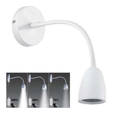 Brilagi - Petite lampe flexible à intensité variable LED/4W/230V blanc