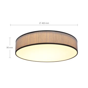 Brilagi - Plafonnier à intensité variable AURORA LED/48W/230V 3000-6500K d. 40 cm + télécommande