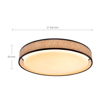 Brilagi - Plafonnier à intensité variable PILAR LED/48W/230V 3000-6500K d. 43 cm + télécommande