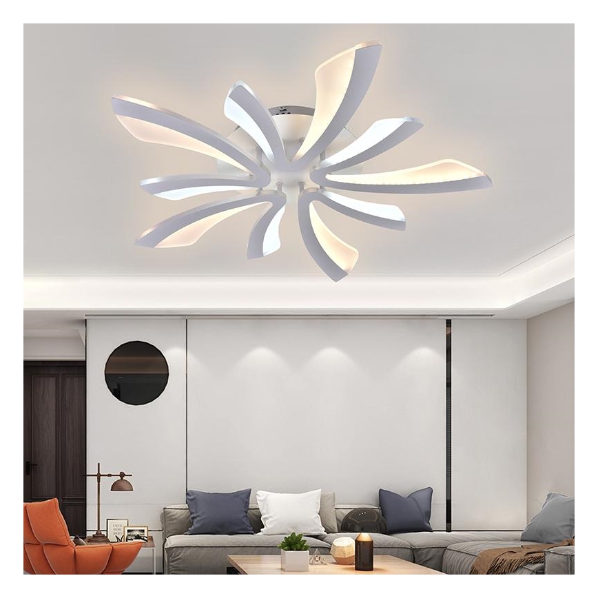 Brilagi - Plafonnier à intensité variable TWIST LED/55W/230V 3000-6500K blanc + télécommande