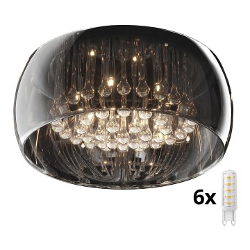 Brilagi - Plafonnier en cristal LED JEWEL 6xG9/42W/230V