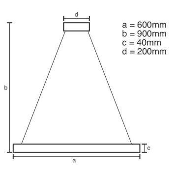 Brilagi - Suspension filaire à intensité variable CIRCLE LED/42W/230V 3000-6500K marron + télécommande