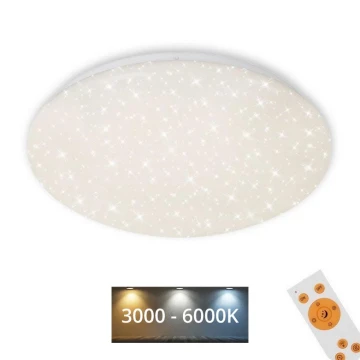 Brilo - Plafonnier à intensité variable LED STARRY SKY LED/22W/230V 3000-6000K + télécommande