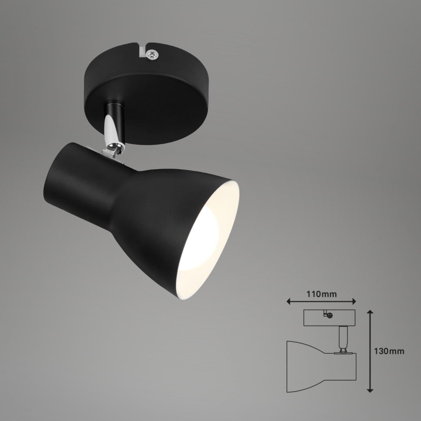 Briloner 10698889 - Spot mural 1xE14/25W/230V noir