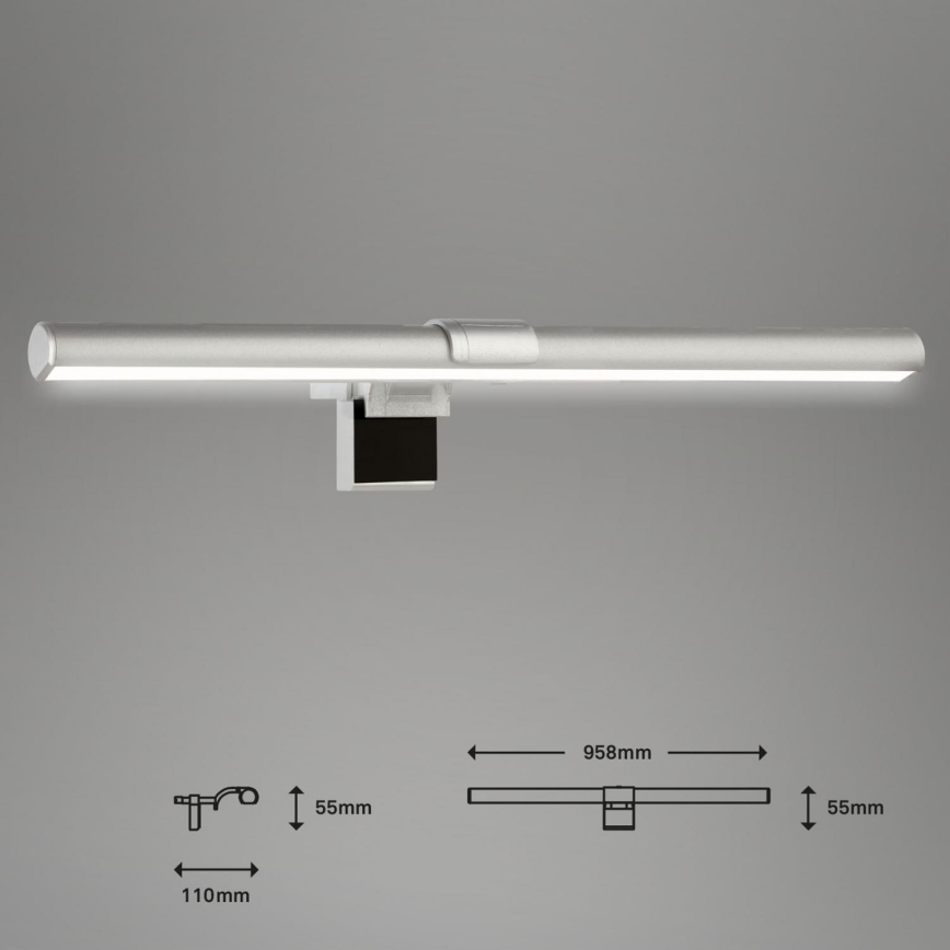 Briloner 2303-014 - Eclairage d'écran à intensité variable LED/3,5W/5V 3000/4500/6500K