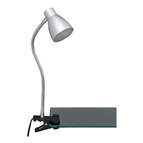 Briloner 2615-014P - Lampe à pince LED GRIP LED/2,5W/230V argent