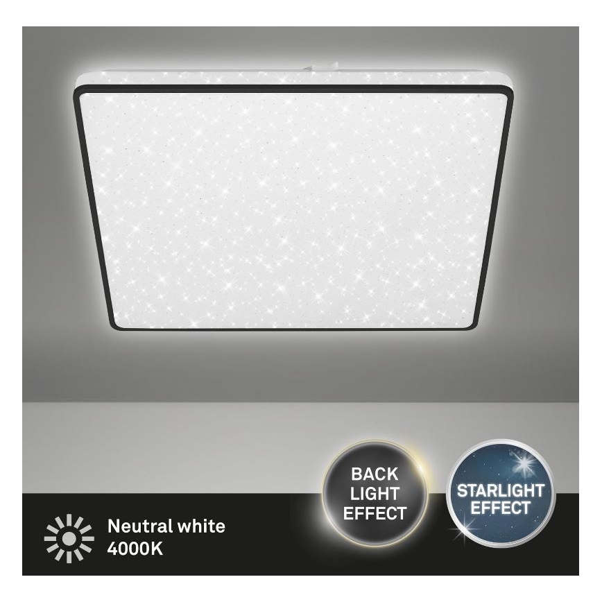 Briloner 3749-415 - Plafonnier LINO LED/24W/230V noir