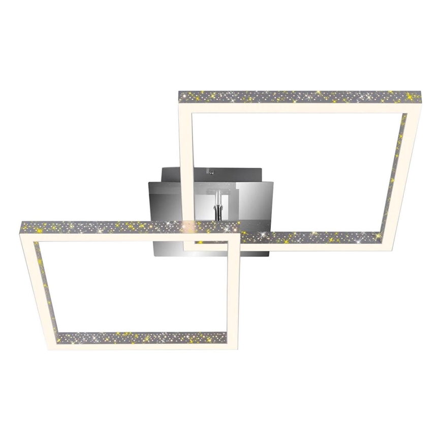 Briloner 3751-019 - Plafonnier à intensité variable FRAME LED/20W/230V chrome