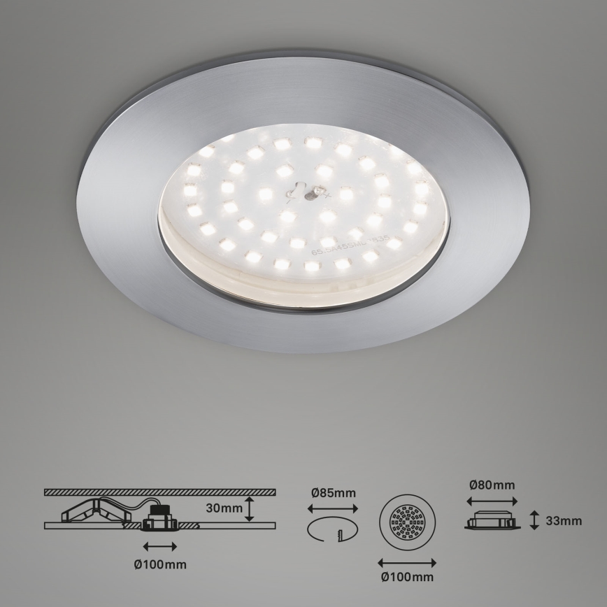 Briloner 7206-019 - Spot encastrable de salle de bainATTACH LED/10,5W/230V IP44