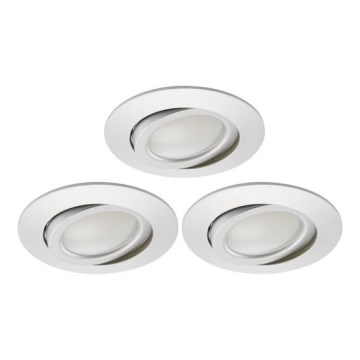 Briloner 8309-039 - LOT 3x Spot encastrable de salle de bain à intensité variable LED/5W/230V IP23