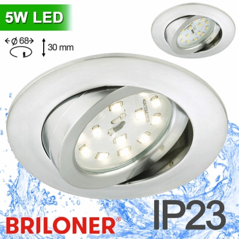 Briloner 8315-019 - Spot encastrable de salle de bains LED 1xGU10/5W/230V  IP23