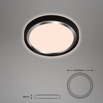 Briloner - Plafonnier LED KAHIKO LED/15W/230V noir