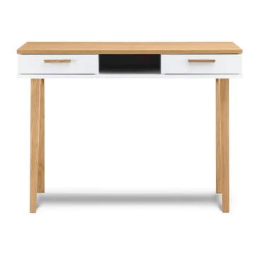 Bureau FRISK 75x100 cm chêne naturel/blanc