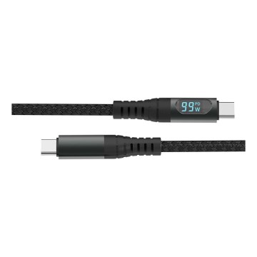 Câble USB Connecteur TYPE C Ecran LED 1m