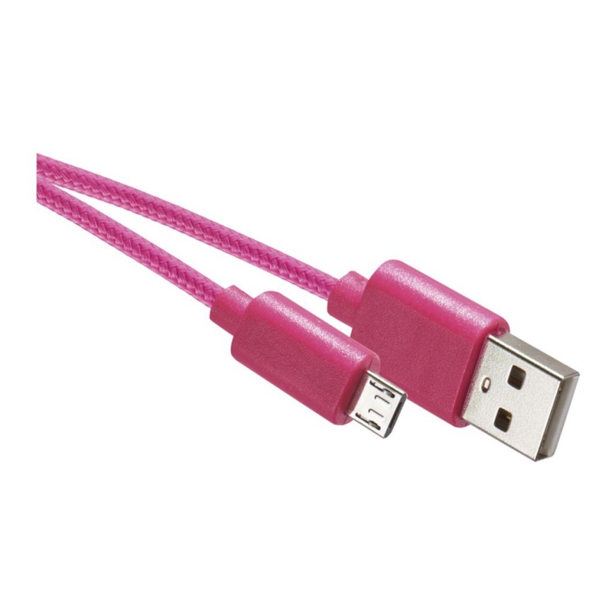 Câble USB connecteur USB 2.0 A /nocro connecteur USB B rose